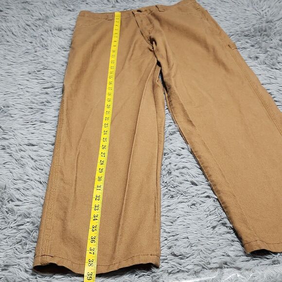 Rustler By Wrangler Mens 32X29 Brown Carpenter Jeans Straight Relaxed Fit Y2K - Picture 9 of 10